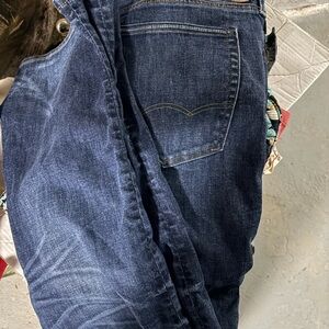 American Eagle Men's Dark Blue Denim Jeans - Classic Straight Fit Sz 40/34